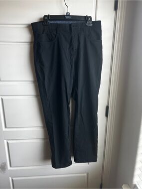 Roundtree & Yorke Black Performance Golf Pants 34x30